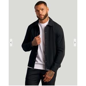 True Classic Coaches Jacket 2.0 Black Full Snap Size L